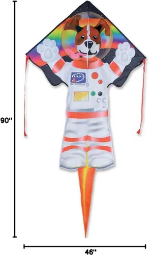 Vista 7 de Premier Kites Large Easy Flyer Space Adventures Kite Complete Set – Easy to Fly Single Line Kite w/ 300 ft Flying Line Included, Durable Lightweight