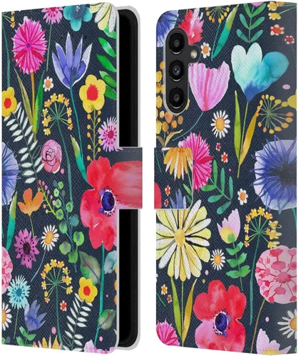 Vista 266 de Head Case Designs Officially Licensed Ninola Butterfly Nature Spring Floral Leather Wallet Case Compatible with Samsung Galaxy A07 4G
