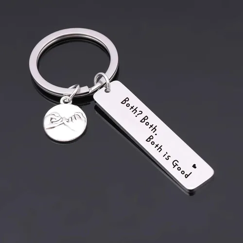 Vista 2 de Nothers Vnisy - Llavero de orgullo bisexual regalo de orgullo bisexual regalo de bisexualidad llavero de bisexualidad joyería de bisexualidad regalo