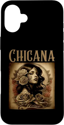 Vista 22 de iPhone 16 Chicana Style Tattoos Clothes Women Mexican American Latina Case