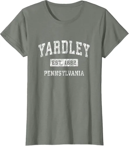 Vista 17 de Yardley Pennsylvania PA - Camiseta de manga corta, diseño deportivo