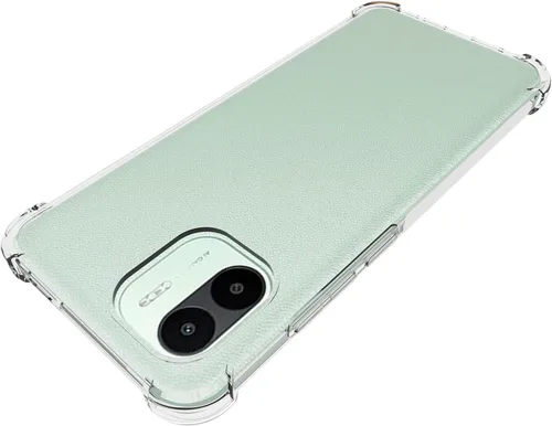 Vista 4 de USTIYA Funda para Xiaomi Redmi A1/Redmi A2 Clear TPU Cuatro Esquinas Cubierta Protectora Transparente Suave Funda