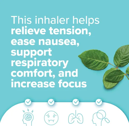 Vista 2 de MOXE Frost - Inhalador nasal energizante de aromaterapia - Alivia dolores de cabeza, aumenta la concentración y la energía - Enfriador de sinusitis