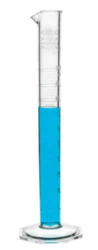 Vista 2 de EISCO Cilindro graduado, 0.3 fl oz - Clase A tolerancia octogonal base TPX plástico calidad industrial, autoclavable- Eisco Labs