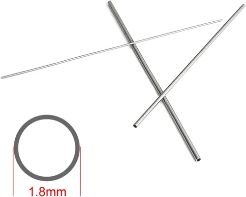 Vista 3 de REMSEY Tubo de acero inoxidable 304 Tubo superfino, diámetro exterior 0.071 in, grosor de pared 0.004 in, 0.008 in, 0.016 in, tubo SUS304 de micro
