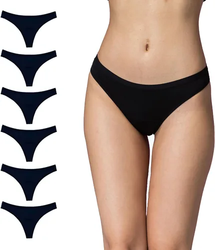 Vista 11 de Shero Thong Period Maternity, Postpartum Panties, Leakproof, Odor & Moisture Control Underwear for Women & Teens 2 paquetes Rojo