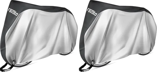 Vista 16 de Favoto Funda impermeable para bicicleta al aire libre para 1 o 2 bicicletas Negro
