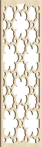 Vista 147 de 9 3/8"W x 24 3/8"H x 1/4"T Southgate Decorativos Paneles De Pared De Madera Calado, Abedul