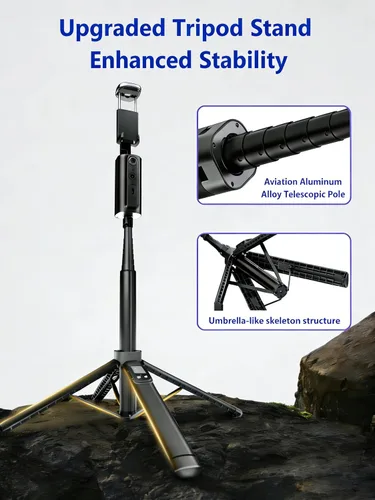 Vista 13 de Trípode de seguimiento automático mejorado 2026 para iPhone Selfie Stick