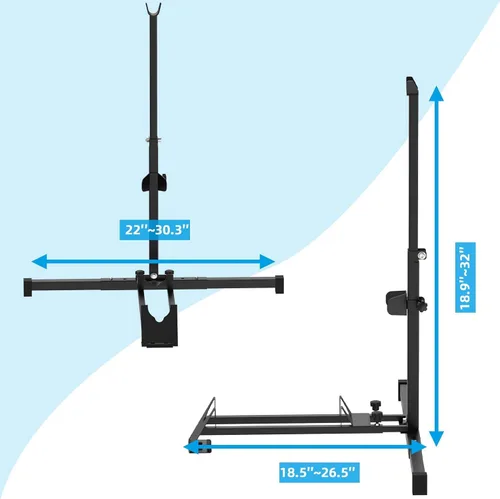 Vista 8 de Soporte de Bicicleta, Estante Vertical para Bicicletas en el Garaje, Estante que Ahorra Espacio con Ajuste para Garaje y Apartamento, Almacenamiento