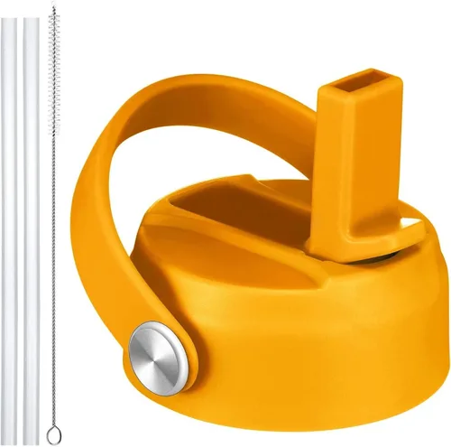 Vista 20 de FLORAPELL Tapa de popote para botellas de agua de boca ancha Hydro Flask, tapas superiores con popote compatible con Hydro Flask de 32 y 40 onzas