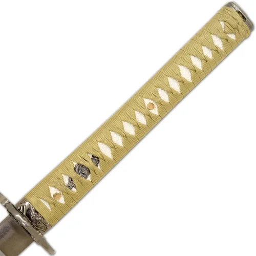 Vista 4 de Snake Eye Tactical Espadas katana-samuráis japonesas clásicas T-10 de acero con soporte de madera resistente