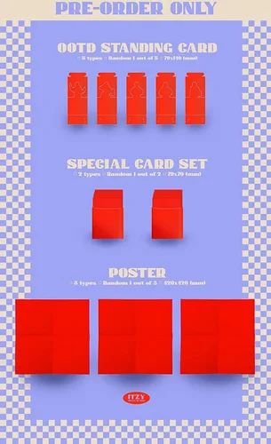 Vista 4 de ITZY - Crazy in Love [YUNA ver.] (1er álbum) Álbum+Pre Order Limited Folded Poster+CulturaRegalo coreano