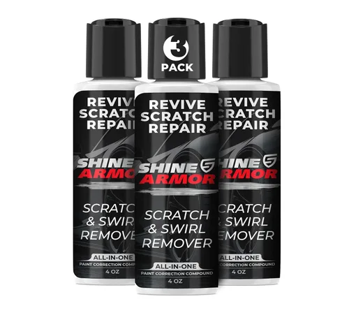 Vista 11 de SHINE ARMOR Removedor de Arañazos para Coche, Protección y Eliminación de Remolinos, Abrillantador 4oz