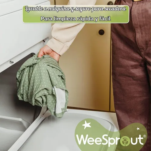 Vista 7 de WeeSprout Manta de Lactancia para Amamantar, Poncho de Lactancia Suave y Transpirable, Inserción para el Cuello para Vista Manos Libres, Manta
