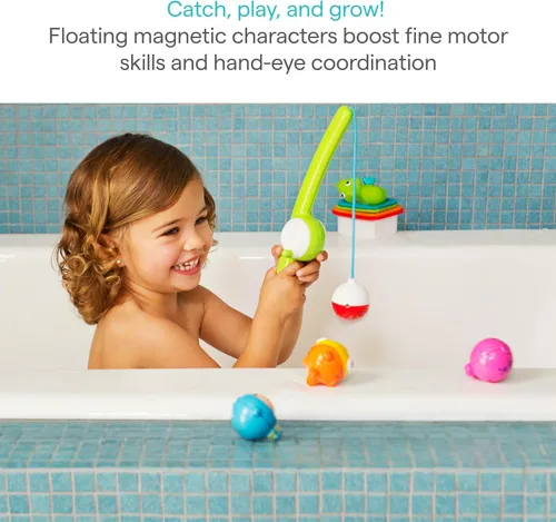 Vista 7 de Munchkin® Fishin'™ - Juguete magnético de baño para bebés y niños pequeños, juego de 4 piezas
