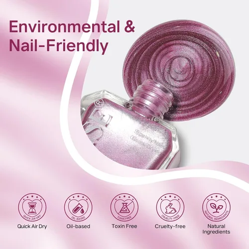 Vista 13 de MIZHSE Esmalte de uñas blanco perla de secado rápido, esmalte de uñas