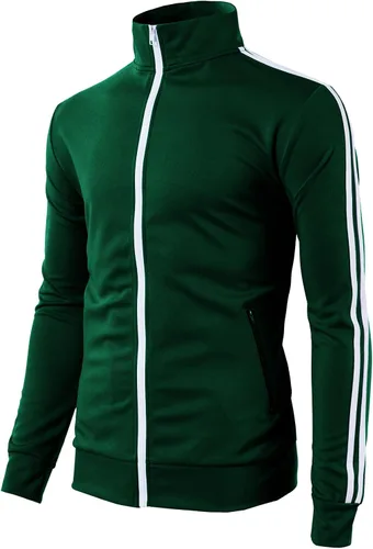 Vista 2 de H2H Chaqueta ligera con cremallera y manga larga para hombre