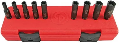 Vista 7 de Chicago Pneumatic SS814D - Unidad cuadrada de 1 pulgada, métrica profunda, 6 puntos, juego de llaves de impacto (4 piezas)