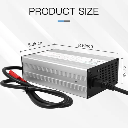 Vista 2 de YEWY - Cargador de batería LiFePO4 de 29.2 V 25 A, 29.2 V, 25 A, 90 V -130 V para 8S, 24 V, 70 AH, 100 AH, 120 AH, 200 AH, LiFePO4 LFP