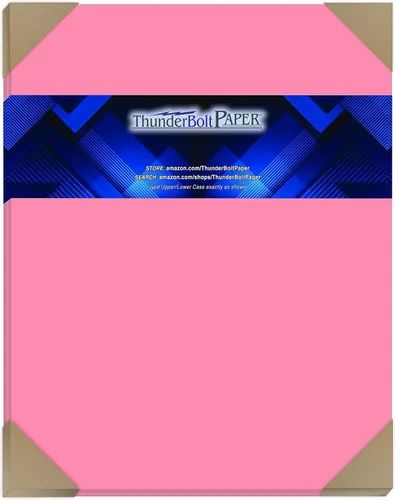 Vista 13 de Cubierta de papel de cartón de color rosa brillante de 440.9 lbs – Tarjeta de receta de 3.0 x 5.0 in, foto, tamaño del marco: cartulina