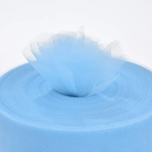 Vista 4 de Rollo de tela de tul, 6 pulgadas por 200 yardas (600 pies), carrete de tela de organza de tul para bricolaje, falda tutú, decoración de baby shower