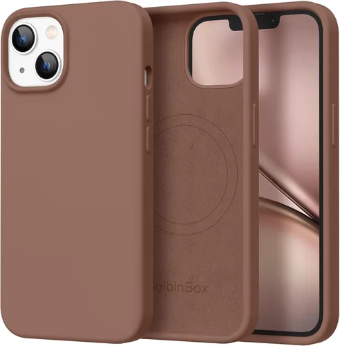 Vista 40 de GolbinBox Funda magnética para iPhone 17, compatible con MagSafe, cubierta de silicona integrada para control de cámara, funda de silicona líquida a