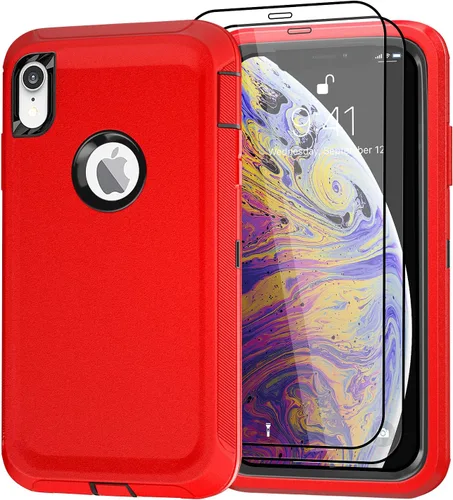 Vista 44 de Funda para iPhone 14 Pro Max de 6.7 pulgadas con clip para cinturón con 2 protectores de pantalla, 2 protectores de lente de cámara, cubierta