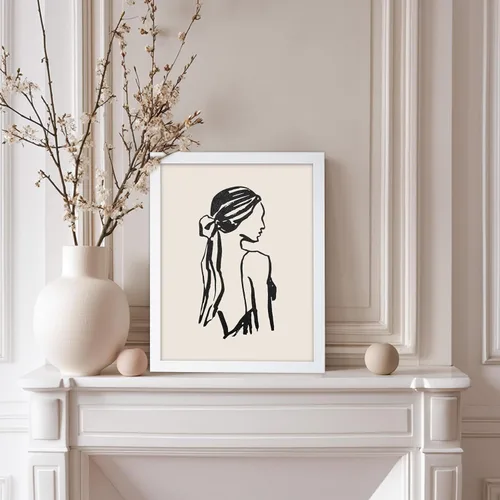 Vista 19 de Poster Master Faces Poster - Retro Women Print - Portrait Art - Sketch Illustration - Abstract Artwork - Woman Design - Chic Boho Design - Great