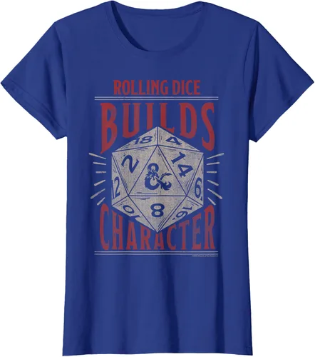Vista 7 de Dungeons & Dragons Camiseta de manga corta con personajes Rolling Dice Builds, Negro