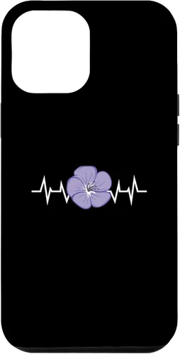 Vista 6 de iPhone 15 Purple Flower Blossom Heartbeat Flower Lover Purple Flower Case