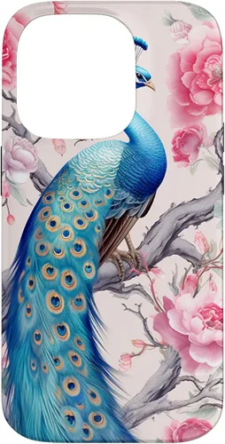Vista 17 de Chinoiserie Peacock Rose Garden Case for iPhone 17
