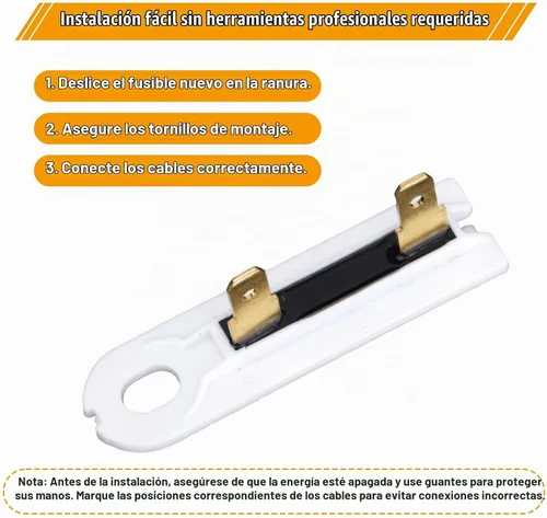 Vista 5 de 6pcs Secadora Fusible Térmico 3392519 Reemplazo para Whirlpool Kenmore