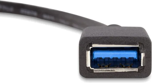 Vista 3 de BoxWave Cable compatible con Xiaomi 12S Ultra - Adaptador de expansión USB, añade hardware conectado USB a tu teléfono