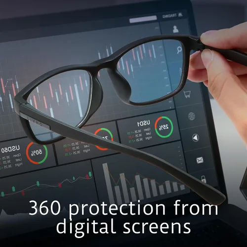 Vista 8 de Anti Blue Light Glasses Men, Mens Blue Light Glasses With UV400 Protection, Fake Glasses For Computer Eye Strain