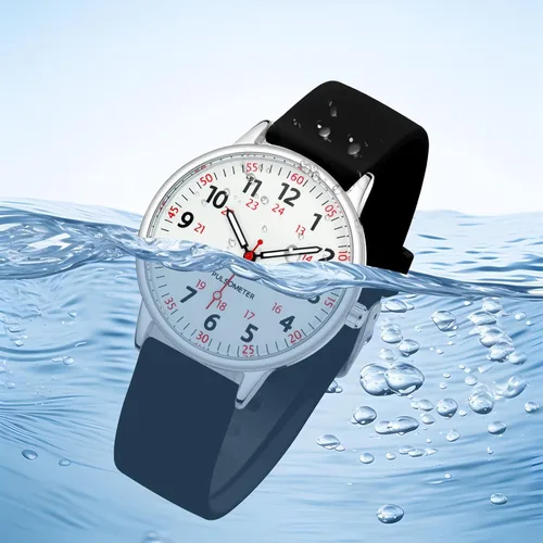 Vista 6 de IBSO Reloj de Mujer para Enfermera Fácil de Leer Esfera Relojes de Pulsera Correa de Silicona Resistente al Agua Relojes con Segundero y 24 Horas