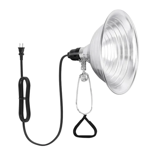 Vista 12 de HealSmart Enchufe de luz de abrazadera de 5.5 pulgadas, máximo de 60 vatios con cable 18/2 SPT-2 de 6 pies, reflector de aluminio E26
