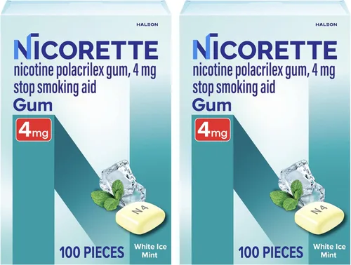 Vista 17 de Nicorette 4 mg de goma de mascar de nicotina para ayudar a dejar de fumar con el programa de apoyo conductual - Ayuda para dejar de fumar con sabor