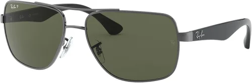 Vista 2 de Ray-Ban RB3483 - Gafas de sol cuadradas de metal para hombre