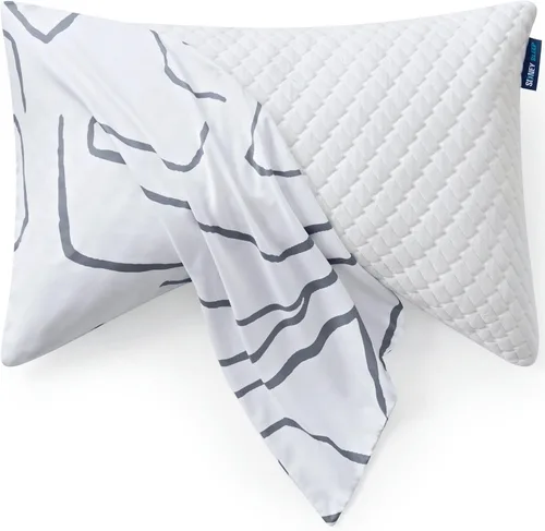 Vista 18 de Sidney Sleep Fundas de Almohada Curvas - Cierre de Cremallera de Longitud Completa - Microfibra Cepillada Suave Premium - Resistente a