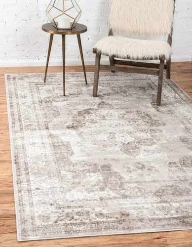 Vista 34 de Unique Loom, colección Sofía - Alfombra de la colección Salle Garnier (4' 1" x 6' 1", turquesa/azul, rectangular)