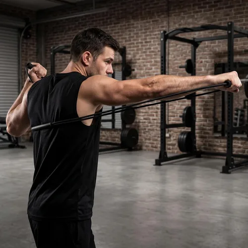 Vista 3 de Fancyes Bandas elásticas de resistencia para entrenamiento de agilidad de cuerda para boxeo de sombra