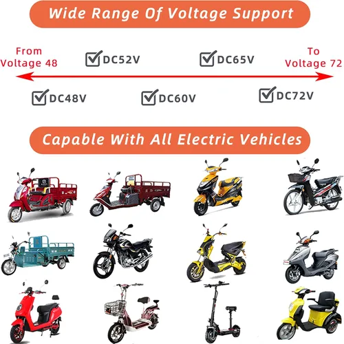 Vista 5 de Luces LED direccionales universales delanteras y traseras para motocicleta, CC 48 V, 52 V, 60 V, 72 V, intermitentes, luces intermitentes, bombillas