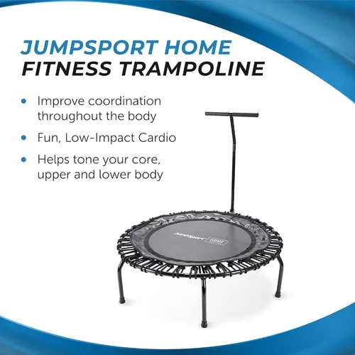 Vista 4 de Fitness Trampoline - Indoor Mini Rebounder Trampoline for Adults - Professional's Choice, Safe & Stable