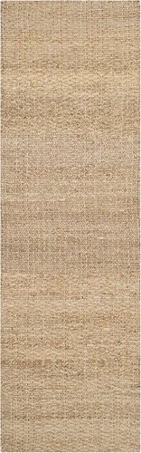 Vista 3 de SAFAVIEH Natural Fiber Collection - Alfombra de pasillo de 2 pies 6 pulgadas x 6 pies, azul claro y natural, yute hecho a mano, ideal para zonas