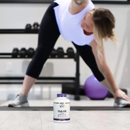 Vista 3 de 21st Century Aceite de pescado 1200 mg en cápsulas blandas, 140