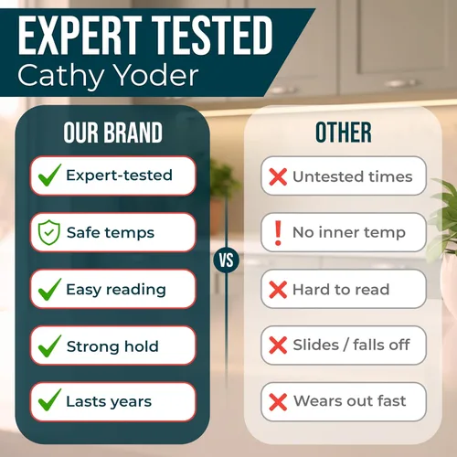 Vista 7 de Cathy Yoder's - Juego de hojas de trucos para freidora de aire, accesorios para freidora de aire, guía de cocina magnética, imán de tabla de tiempos