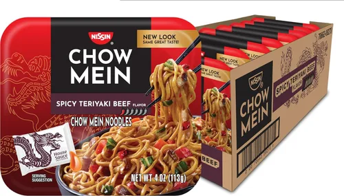 Vista 35 de Nissin Taza de fideos ramen con proteína, sabor a pollo picante con caldo de huesos, 16g de proteína, taza de 2.54 onzas (paquete de 6)