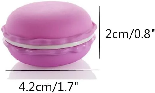 Vista 2 de Estuche colorido de macarrón, caja de almacenamiento de joyas de macarrón, caja de almacenamiento portátil de viaje para dulces, macarrón, caja
