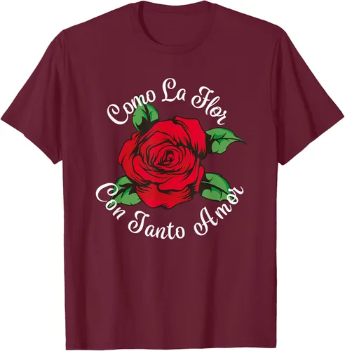 Vista 15 de Como La Flor - Bailar Cumbia - Mexican Rose Fiesta Regalo Camiseta Negro